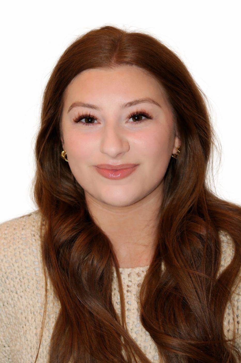 Natural lash set, studio portrait